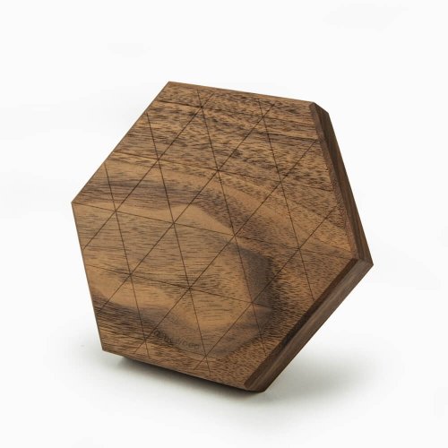 Bezdrôtová nabíjačka Bewood Slim Hexagon QI 15W Orech