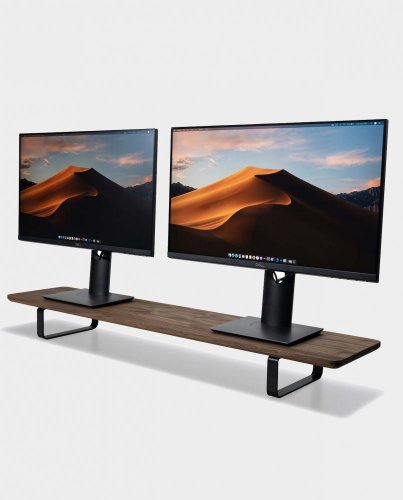 Dual monitor setup - Farba: Dub
