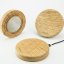 Bezdrôtová nabíjačka Bewood Slim kruhová QI 15W Dub