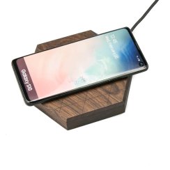 Bezdrôtová nabíjačka Bewood Slim Hexagon QI 15W Orech