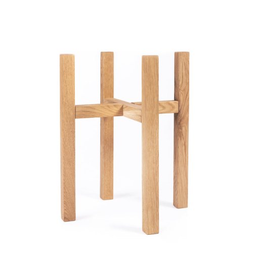 Drevený stojan pod kvetináč dub