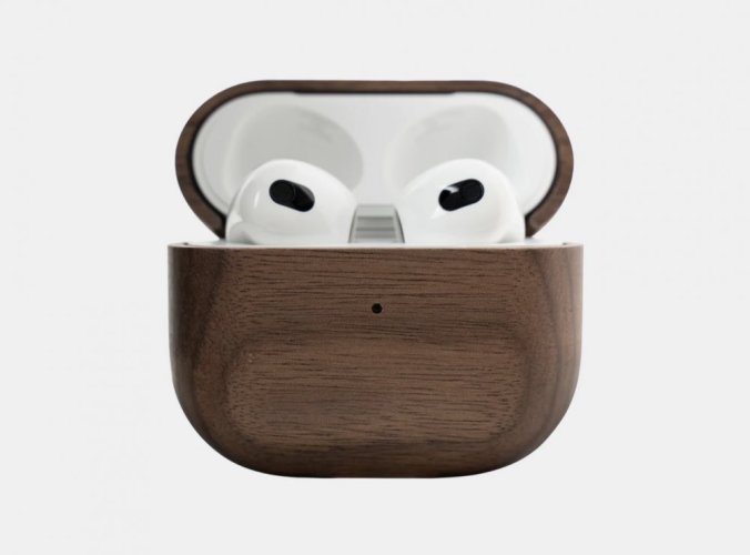 Drevený obal pre Apple AirPods 3 - Farba: Orech