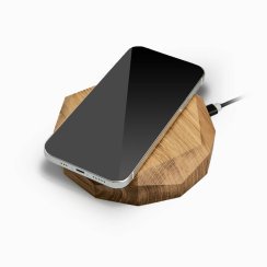 Bezdrôtová nabíjačka Bewood geometrická QI 15W Dub