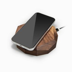 Bezdrôtová nabíjačka Bewood geometrická QI 15W Orech