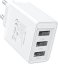 Vention 3-port USB Wall Charger (12 W/12 W/12 W) White