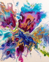 Akrylový obraz movimento 70 x 70 cm