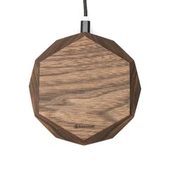 Bezdrôtová nabíjačka Bewood geometrická QI 15W Orech