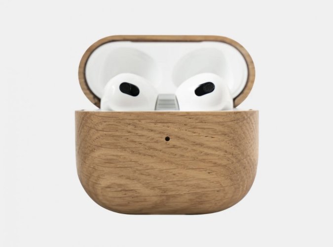 Drevený obal pre Apple AirPods 3 - Farba: Orech
