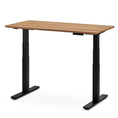 Výškovo nastaviteľný stôl z masívneho dreva - Farba: Orech, Veľkosť: 120X60