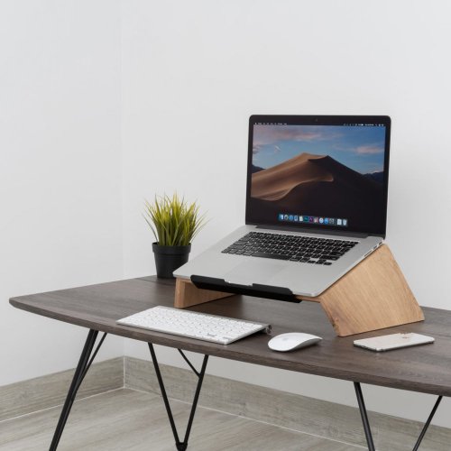 Drevený stojan na laptop - Farba: Čierna