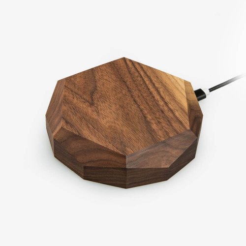 Bezdrôtová nabíjačka Bewood geometrická QI 15W Orech